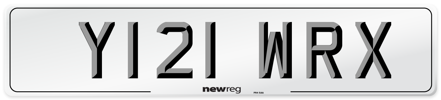Y121 WRX Number Plate from New Reg
